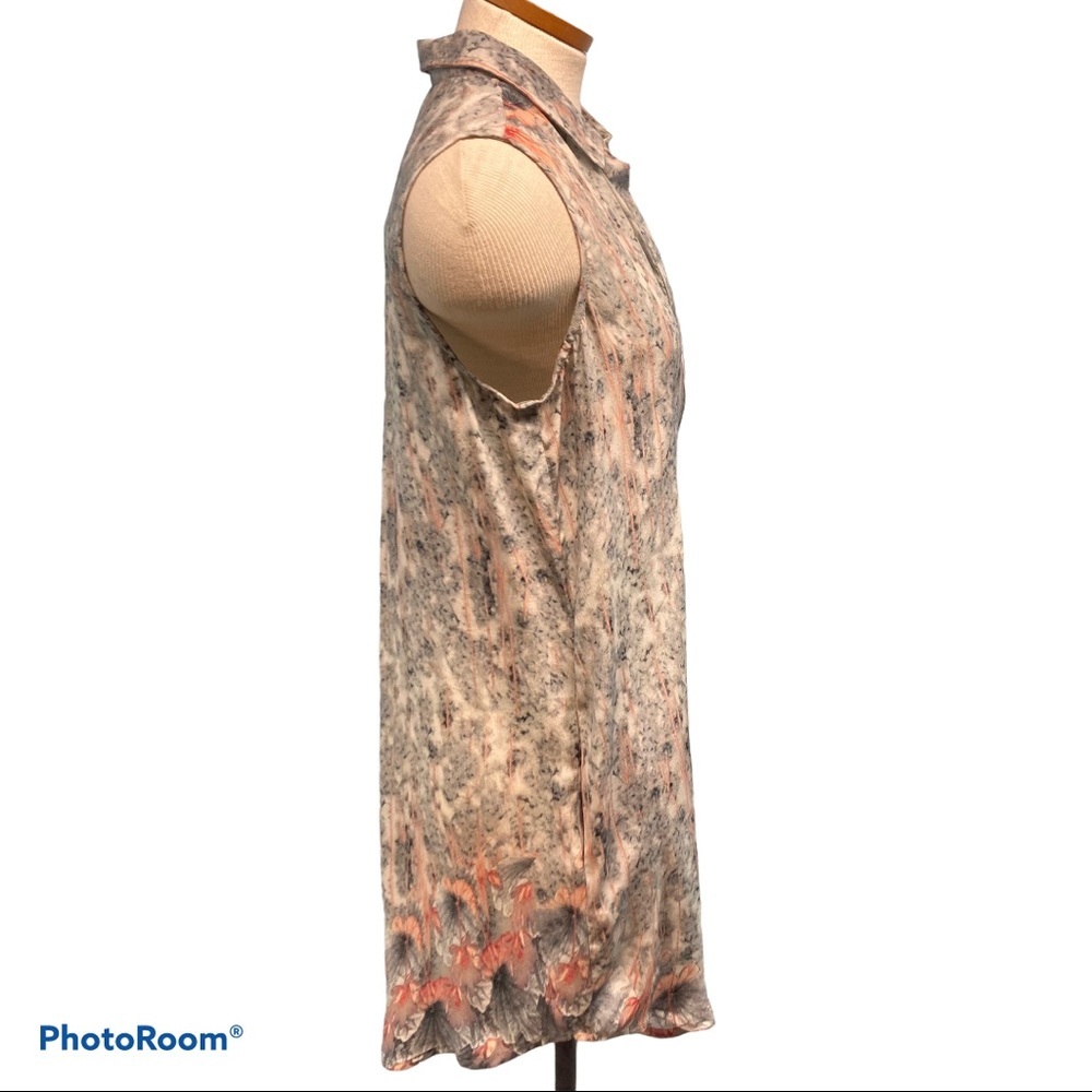 Tolani Holly Sleeveless Silk Shirt Dress - Picture 4 of 12